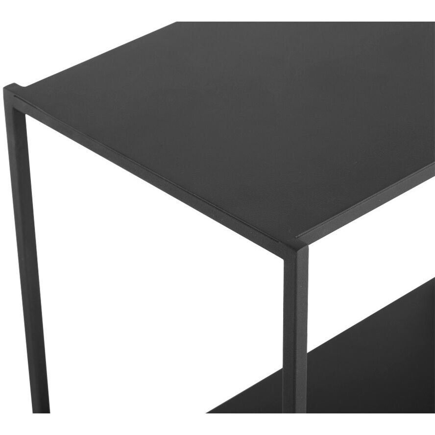 Eiffel Black Low Bookcase, Medium